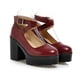 thumbnail image 5 of Zapatos de tacón alto con cordones y plataforma impermeable para mujer, sandalias con correa en el tobillo y hebilla de cinturón Wmkox8yii  hfjk1893, 5 of 7