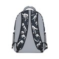 thumbnail image 3 of Cute Dinosaur Pattern Backpack for School,Cute School Bag,Schoolbag with Adjustable Shoulder Straps & Padded Back,15.3"x11"x6.7", 3 of 6