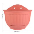 thumbnail image 4 of Semi-circular Imitation Leather Pattern European Style Wall-mounted Flower Pot, 4 of 8