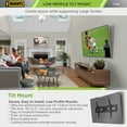 thumbnail image 4 of PROMOUNTS Tilting TV Wall Mount for 92 inch Flat and Curved TVs up to 165lbs with Max VESA 800x400mm, 4 of 10