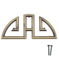 thumbnail image 4 of Manija de Puerta de pequeña sala de Metal Auspicioso Clásico Tiradores de Cajón Izquierdo Derecho de Manija, 4 of 9