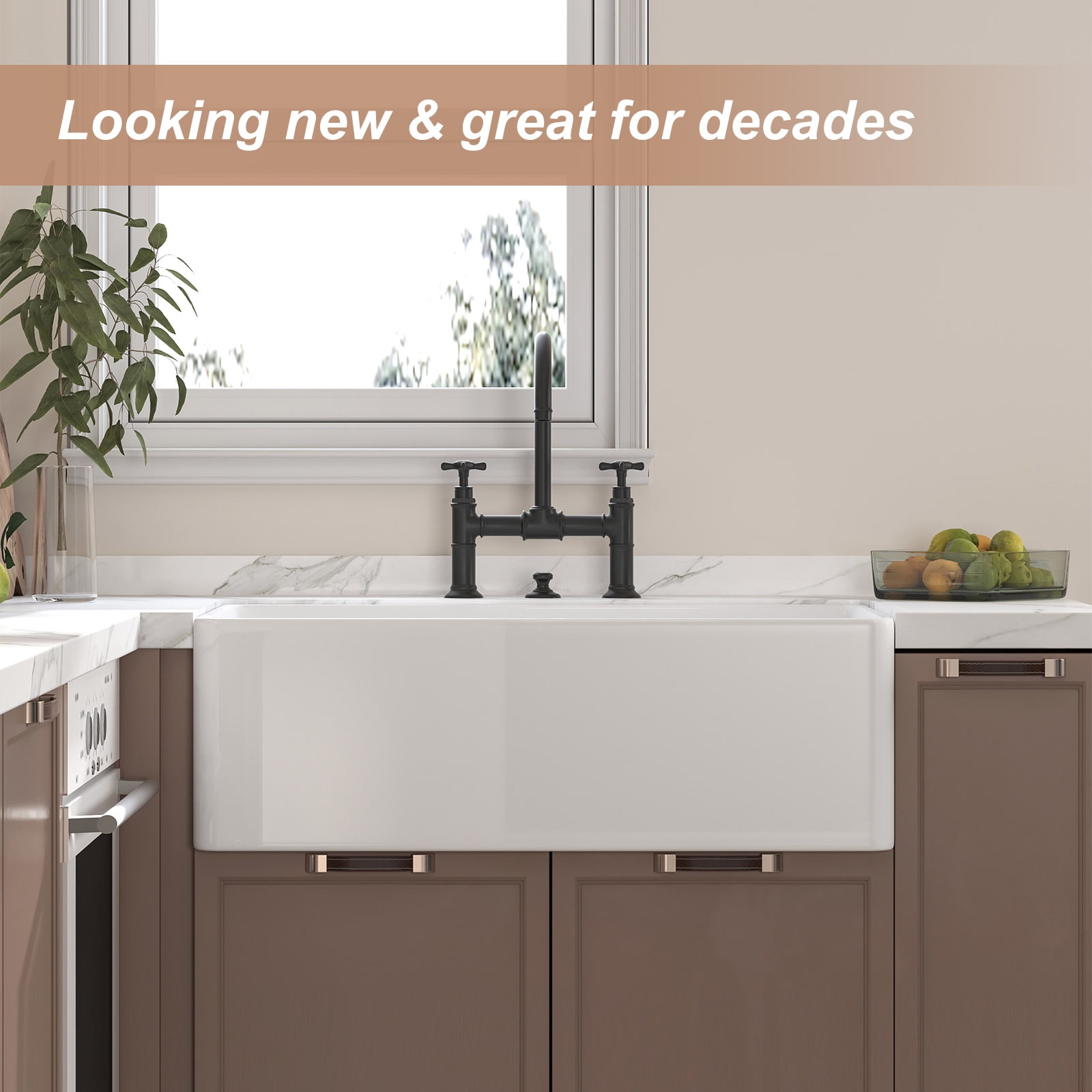 Miuara White Undermount Workstation Kitchen Sink 33 Inch - Large - View #8