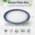 thumbnail image 2 of 8" Reactive Glaze Stoneware Plates Set of 6 - Dishwasher Microwave Safe,  Vintage Design for Salad, Dessert, Steak, 2 of 7