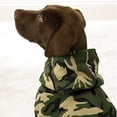 thumbnail image 3 of Casual Canine 24 Inch XXL Fleece Camouflage Dog Hoodie Blanket Cover, Green, 3 of 5