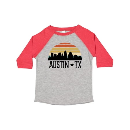 

Inktastic Austin Texas Skyline Vintage Gift Toddler Boy or Toddler Girl T-Shirt