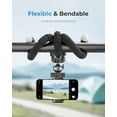 thumbnail image 2 of Acuvar 6.5" Flexible Tripod with Universal Mount for All iPhones, Samsung phones and Many Other Smartphones with Bluetooth Remote Shutter, 2 of 9