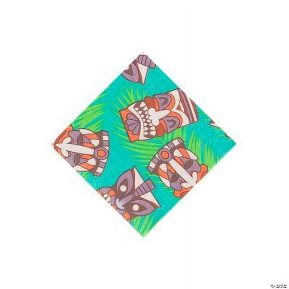 Tiki Party Beverage Napkins, Luau, Party Supplies, 16 Pieces