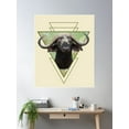 thumbnail image 2 of Buffalo - Cape Buffalo - Wild Animal In Africa Poster Wall Art, Modern Wall Decor For Living Room Bedroom, 12x18 UNFRAMED, 2 of 3