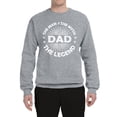 thumbnail image 2 of Wild Bobby,Dad Man Myth Legend Funny Dad Uncle Papa Granpa Dad Gift, Father's Day, Unisex Crewneck Graphic Sweatshirt, Heather Grey, Medium, 2 of 3