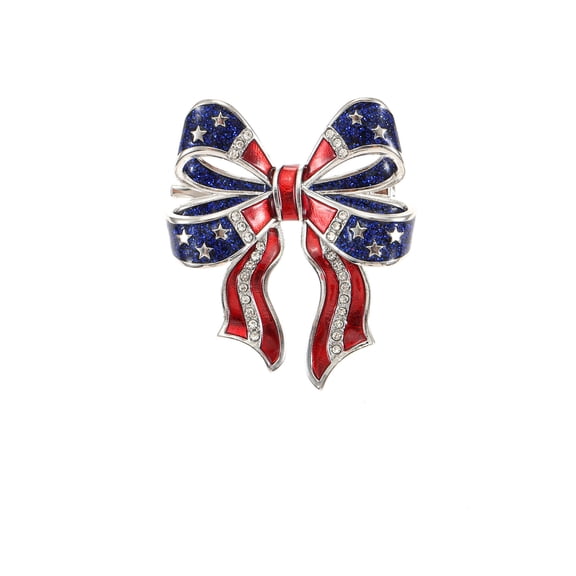 Way to Celebrate Americana Patriotic Bow Pin