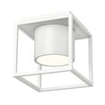 thumbnail image 6 of Wry Lighting Desmond Integrated LED Flush Mount in Matte White, 6 of 6