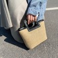 thumbnail image 3 of Bolso Paja Gran Capacidad A La Coreana para Mujer Bolso Mano Portátil Nuevo Bolso Femenino Retro 2022, 3 of 9