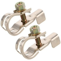 Worgeous 2Pcs Battery Terminal Connectors Clamp Design for Automotive Battery Terminals 11.8x0.79x0.59in