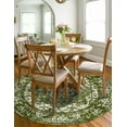thumbnail image 6 of Unique Loom Richmond Collection Area Rug - Medallion (3' 3" Round Green/Ivory), 6 of 6