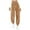Brown, variant on Buigttklop Pants for Women 2024 Casual Solid Span High Waist Keep Warm Long Pants Full Length Pants Leggings