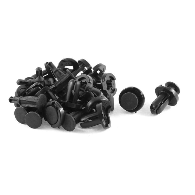 Unique Bargains 15 Pcs 10mm Hole Plastic Rivets Car Bumper Fender Push Clips for Honda