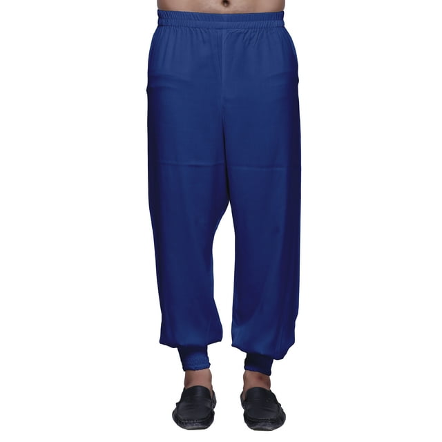 Atasi Readymade Adjustable Elastic Pajama For Mens Solid Rayon Harem Bottom Pant