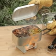 thumbnail image 2 of Visland Heatable Leak-proof Bento Box 304 Stainless Steel Camping Cooking Food Box for Office, 2 of 8