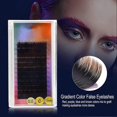 thumbnail image 1 of 12mm Colorful False Eyelash Extension Gradient Color Fake Eye Lashes Individual Eyelashes, 1 of 5