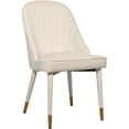 thumbnail image 3 of Meridian Furniture Belle Dining Chair, Cream Velvet (Set of 2), 3 of 5