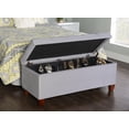 thumbnail image 3 of Charlotte Grey Shoe Storage Ottoman, 3 of 9