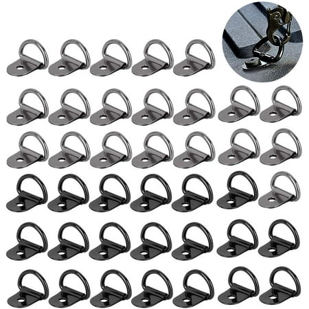 Lot De 10 Anneaux D'arrimage En Acier Inoxydable – Crochets En D Multifonctions Pour Remorque, Camion, Bateau, Garage