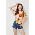 thumbnail image 4 of SSLR Womens Hawaiian Shirts Floral Blouses Short Sleeve Button Down Shirts, 4 of 8