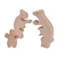 thumbnail image 3 of Mgaxyff Wooden Animal Ornament, Mini Wooden Rabbits Statue  Handcrafted For Home Decoration , 3 of 8