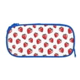 thumbnail image 3 of Vsdgher Hand Drawn Strawberry Print Large Capacity Pencil Case Pouch with Zipper, Portable Aesthetic Big Capacity Pencil Cases Pen Office Travel Stationery Bag, 3 of 8