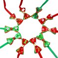 thumbnail image 1 of 20 Pcs Collier à Thème de Noël Ajustable Nœud Papillon Collier pour Chien Chat Style Mixte, 1 of 9