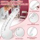 thumbnail image 4 of Vary Form Curve Ruler 12Inch Solid Metal French Curve Hip Curve Ruler for Measuring Sewing Design M, 4 of 5