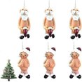 thumbnail image 1 of 6 Pcs Christmas Tree Decorations, Home Christmas Decorations, 2D Flat Pendant Santa Claus Unusual Gifts, Suitable for Tree Hanging and Holiday Party D, 1 of 5