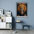 thumbnail image 7 of Diamond Art Kit for Adults, Lion Fusion Human Artistry Diamond Painting for Adults Beginners, DIY Diamond Art Painting Kits, 5D Diamond Painting Crafts for Home Decor 12x16 Frameless, 7 of 7