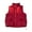 Red, variant on Bmisegm Women Casual Solid Coat Hooded Vest Zipper Pocket Loose Sleeveless Jacket Coat Winter Coats for Women White XXL