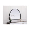 thumbnail image 5 of Elegant Decor Metal Frame Arch Mirror 33x24 Inch in Black, 5 of 9
