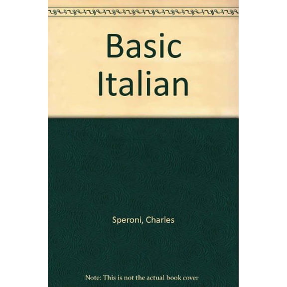 Pre-Owned Basic Italian, 9780030581748, 0030581745, Hardcover, 5th edition