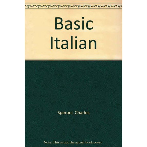 Pre-Owned Basic Italian, 9780030581748, 0030581745, Hardcover, 5th edition