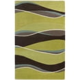 thumbnail image 1 of HomeRoots 353539 27 x 45 in. Wool Lime & Mocha Area Rug, 1 of 1