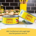 thumbnail image 3 of Cento Solid Pack Light Tuna in Olive Oil, 5 Oz (Pack of 24), Wild Caught Tuna Fish, 3 of 5