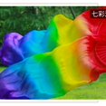 thumbnail image 2 of Douxi Silk Belly Dance Double Fan Colorido Largo Ventilador De Seda Extendido Baile En La Biblioteca, 2 of 4