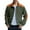 Army Green, variant on Mens Coats And Jackets Autumn Winter Color Block Print Stank Long Sleeve Zip Up Casual Lightweight Coat Holiday Wear,White,XXXL
