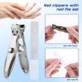 thumbnail image 3 of Tijeras Ergonómicas para Uñas Los Pies Cortauñas Con Lima Acero Inoxidable Cierre Seguridad El Cuidado, 3 of 9