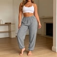 thumbnail image 3 of FchengtaiS Striped Pants for Women High Waisted Wide Leg Pant Casual Palazzo Trousers with Pockets, 3 of 6
