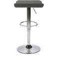 thumbnail image 5 of Set of 2 Adjustable Swivel Barstools, PU Leather with Chrome Base, Gaslift Pub Counter Chairs, Blue, 5 of 6