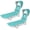 Mint, variant on SUNSPIRE Folding Beach Lounge Chair with Face Hole Canopy Pillow Side Pocket, Portable Reclining Tanning Sun Lounger for Beach Pool Patio Pink