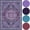 Purple/Violet/Blackberry, variant on Kokia 6x9 Vintage Oriental Area Rug for living Room, Violet Purple Low Pile Stain Resistant Non-Slip Washable Rug for Bedroom with Distressed Medallion Pattern