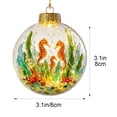 thumbnail image 5 of PLPPYFS Christmas Sea Themed Lighted Hanging Ornament Ball, Underwater Sea Animal Printed LED Glowing Bauble Design Holiday Hanging Decoration for Xmas Tree Window Home Party Gift, 5 of 6