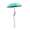thumbnail image 5 of oshhni Plant Sun Umbrella Multiuse Beach Chair Sun Parasol Block Sunlight for Patio Blue Lake, 5 of 9