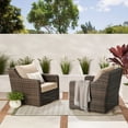 thumbnail image 2 of Better Homes and Gardens Hawthorne Park 4-Piece Outdoor Conversation Set, Brown, 2 of 15