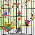 thumbnail image 4 of Bird Toys YIXUND para conuras con hamaca con escalera colorida, 4 of 6